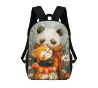 sinyumoney The Bestfriend Panda Cat Backpack School Bag Water Resistant Travel Backpack Computer Bag for Teenage Girls Boys Women Men 17inch