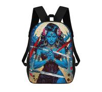 sinyumoney The Black Flame of Creation School Bag Backpack Teen Schoolbag 3D Printing Adjustable Schoolbag Fashion Pocket Bag for Kids Boys Girls Students And Teenagers Fans 17inch