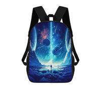 sinyumoney The Blue Galaxy Backpack 3D Printed School Bag For Boys High Capacity Travel Backpacks Book Bags Boys School Bag Mochila 17inch