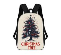 sinyumoney The Christmas Tree Children's Backpacks School Backpack 3D Printed for Kids Travel Rucksacks Book Bags Kids 17inch School Bag