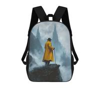 sinyumoney The Cliff of Revelation 3D Printed Children's School Backpack for Kids High Capacity Travel Rucksacks Book Bags Kids School Bag Back Pack 17inch