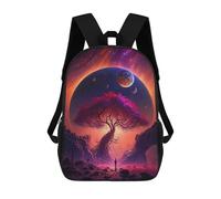 sinyumoney The Cosmic Arboreal Rucksack Fashion Stationery Backpack Waterproof Casual Daypacks for Teenage Girls Boys Women Men 17inch