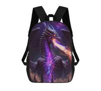 sinyumoney The Cosmic Dragon King Backpack Kids School Backpack School Bag 3D Printed Fashion School Bag for Boys Elementary And Middle School Student 17inch