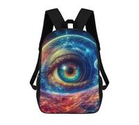 sinyumoney The Cosmic Eye Backpack 3D Printed Children's School Backpack for Kids High Capacity Travel Rucksacks Book Bags Kids School Bag Back Pack 17inch