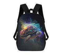 sinyumoney The Cosmic Turtle Backpack School Bag High Secondary School Bags Casual Backpack for Campus Outdoor Travel Sports 17inch