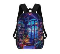 sinyumoney The Cozy Getaway Backpacks 3D Printed 17inch Kids School Backpack Outdoor Casual Daypack Casual Travel Bags for Middle School Students