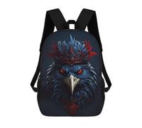 sinyumoney The Crow King School Bags Water Resistant Travel Backpack Computer Bag for School/Work/Travel 17inch