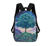 sinyumoney The Crystallized Tree Children's Backpacks 17inch School Backpack 3D Printed Bag Bookbag for Kids Travel Rucksacks Boy Girl Book Bags Kids School Bag
