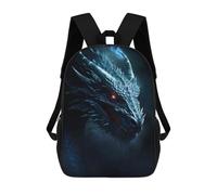 sinyumoney The Dangerous Beast Children's Backpack, 3D Printed School Backpack, Backpack for Boys Girls, Adjustable School Bag for Primary School 17inch