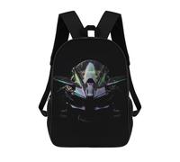 sinyumoney The Dark Superbike 3D Printed Children's School Backpack for Kids High Capacity Travel Rucksacks Book Bags Kids School Bag Back Pack 17inch