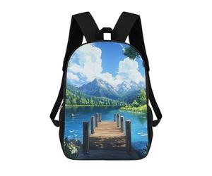 sinyumoney The Dock School Backpack Lightweight Airport College Students Back Pack for Teenage Girls Boys Women Men 17inch