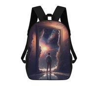 sinyumoney The Door to The Unknown V2 Ronaldo Backpack, Children's Backpack, Student School Bag, Book Bag, 3D Printed School Bag For Boys And Girls, 17inch