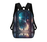 sinyumoney The Door to The Unknown V3 School Bags Computer Rucksack for School/Work/Travel for Girls Boys Teenage 17inch