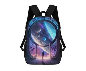 sinyumoney The Door to The Unknown V4 School Backpack Lightweight Airport College Students Back Pack- Perfect for Travel, Work And Daily Use 17inch
