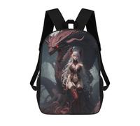 sinyumoney The Dragon Queen Children's 17 Inch School Backpack 3D Printed Cool Knapsack for Kids Travel Rucksacks Book Bags Kids School Bag