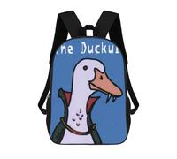 sinyumoney The Duck Vampire Duckula Kids' Book Bag 3D Printing School Bag Boys And Girls Cool Knapsack Casual Back Bag for School Students 17inch