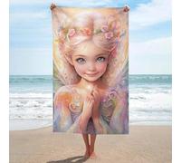sinyumoney The Fairy Faith Basics Towel Set Super Soft Absorbent Beach Towel for Bathroom Pool Beach And Trips Bath Sheet 130cm*80cm