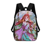sinyumoney The Fairy of Animals Backpack School Bag High Secondary School Bags Casual Backpack for Campus Outdoor Travel Sports 17inch