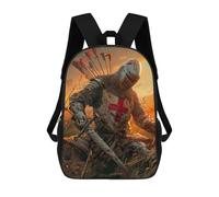 sinyumoney The Fallen Crusader Backpack School Bag School Secondary High School College Backpack Travel for Teenage Girls Boys Women Men 17inch