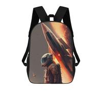 sinyumoney The Final Frontier 3D Printed 17inch Kids School Bag Rucksacks Children's School Fashion Casual Back Pack High Capacity Travel Book Bags