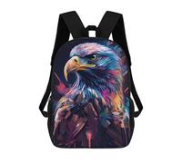 sinyumoney The Free Eagle Rucksacks 3D Printed Children 17inch Backpacks Fashion Casual Daypack Travel Bags Outdoor Casual Daypack for Boy And Girl