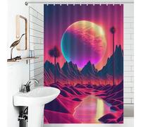 sinyumoney The Future That Never Was Bath Shower Curtains Mildew Waterproof Polyester Fabric Soft Fabric Hotel Shower Curtain for Toile Bathroom Dorm 46.85x70.87Inch（119x180cm）