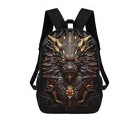 sinyumoney The Golden Dragon Zodiac Backpack School Bag Computer Rucksack for School/Work/Travel for Camping Outdoor Adventures And Daily Travel 17inch