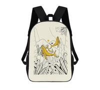 sinyumoney The Golden Whales Backpack, Children's Backpack, Student School Bag Bookbag Rucksack, 3D Printed School Bag for Boys Girls 17inch