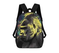 sinyumoney The Gorilla Stares School Bags Water Resistant School Bag Business Backpack for Campus Outdoor Travel Sports 17inch