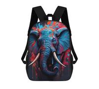 sinyumoney The Graceful Elephant School Backpack 3D Printed Children's 17inch Backpacks Bag Bookbag for Kids Boy Girl Book Bags Kids School Bag Travel Rucksacks