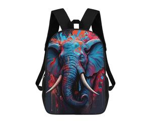 sinyumoney The Graceful Elephant School Backpack 3D Printed Children's 17inch Backpacks Bag Bookbag for Kids Boy Girl Book Bags Kids School Bag Travel Rucksacks