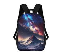 sinyumoney The Great Galaxy Mount Backpacks Kids School Backpack Fashion School Bag 3D Printed School Bag for Boys Elementary And Middle School Students 17inch