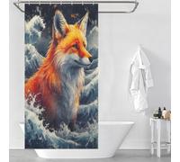 sinyumoney The Guardian of The Shore Hilarious Bath Curtain Quick Drying Proof Resistant Shower Curtain Waterproof Mould for Home Bathroom Toile Hotel Decor 35.43x70.87Inch（90x180cm）