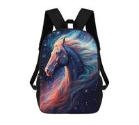 sinyumoney The Horse In The Stars Backpack 3D Printed Children's School Backpack Kids Travel Backpacks High Capacity Book Bags Children's Backpack Rucksack 17inch