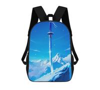 sinyumoney The Iceberg Sword School Bags High Secondary School Bags Casual Backpack for Camping Outdoor Adventures And Daily Travel 17inch