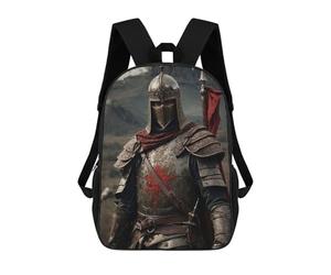 sinyumoney The Iron Heart of Avalon School Backpack 3D Printed Children's 17inch Backpacks Bag Bookbag for Kids Boy Girl Book Bags Kids School Bag Travel Rucksacks