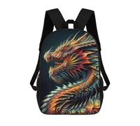sinyumoney The Jewel of Dragons Kids Backpack, Kids School Bag 3D Printed School Backpacks for Boys And Teenager School Students 17inch