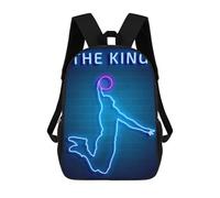 sinyumoney The King Neon Rucksack Large School Backpack for Boys - Perfect for Travel, Work And Daily Use 17inch