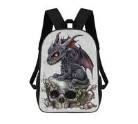 sinyumoney The King Of Darkness Backpacks Kids 17inch School Backpack School Bag 3D Printed School Bag for Boys Elementary And Middle School Students