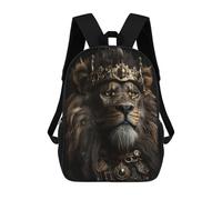 sinyumoney The King Wearing A Crown Children's School Backpack 3D Printed for Kids Travel Rucksacks Book Bags for Boys Elementary School Students 17inch