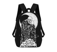 sinyumoney The Kiss of Death Backpacks Kids Student Schoolbag,3D Printed Backpacks,Elementary And Middle School Students Backpacks for Boys Girls 17inch