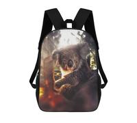 sinyumoney The Koala Backpacks Kids School Backpack School Bag 3D Printed School Bag for Boys Elementary And Middle School Students 17inch
