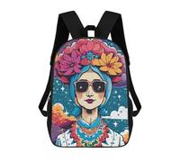 sinyumoney The Lady II School Backpack 3D Printed Children's 17inch Backpacks Bag Bookbag for Kids Boy Girl Book Bags Kids School Bag Travel Rucksacks