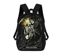sinyumoney The Last Kiss Of Death Backpack School Lightweight Casual Daypack School Backpacks for Men, Women & Teenage Boys 17inch