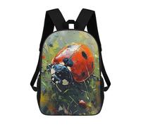 sinyumoney The Lazy Ladybug School Backpack Lightweight Casual Daypack School Backpacks for Boys/Girls/Teenagers 17inch