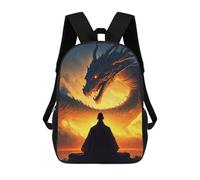 sinyumoney The Legend Dragon School Backpack Large Water Resistant Laptop Backpack for Men, Women & Teenage Boys 17inch