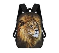sinyumoney The Lion 17 Inch Backpacks Kids Schoolbag,3D Printed Elementary And Middle School Students Backpacks for Boys Girls