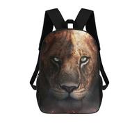 sinyumoney The Lion Cub Portrait School Backpack Lightweight Airport College Students Back Pack- Perfect for Travel, Work And Daily Use 17inch
