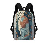 sinyumoney The Lonesome Lion School Backpack Travel College Rucksack Backpacks for Campus Outdoor Travel Sports 17inch