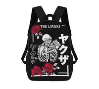 sinyumoney The Lovers Backpack, Children's Backpack, Student School Bag Bookbag Rucksack, 3D Printed School Bag for Boys Girls 17inch